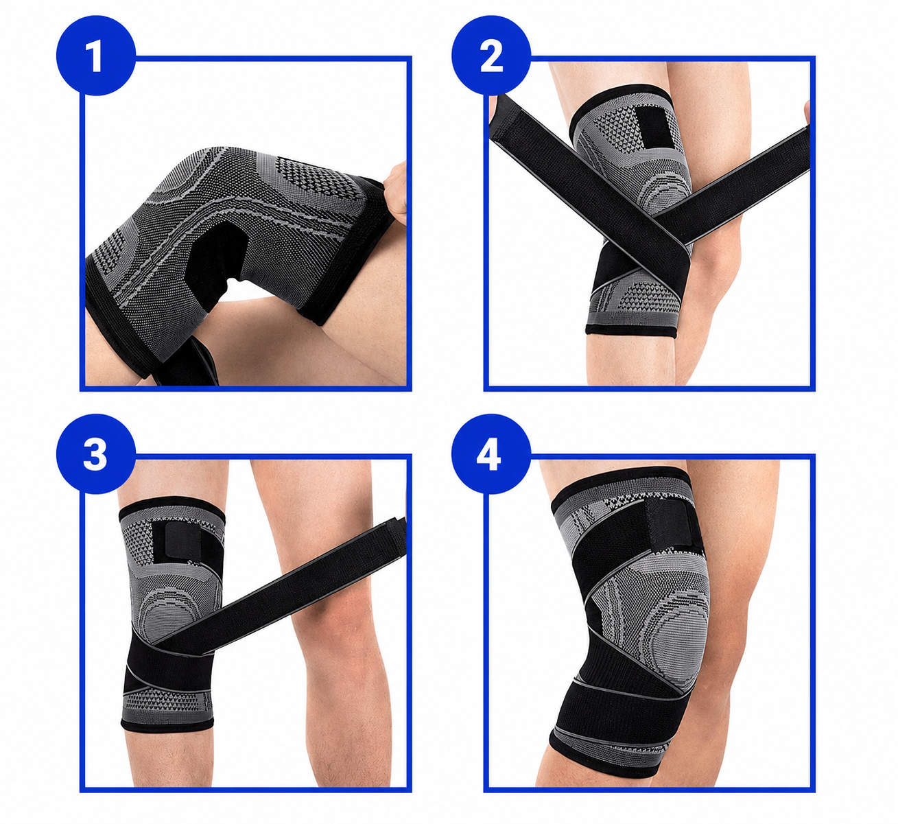 KneeVora 3D Dual-Strap Compression Sleeve