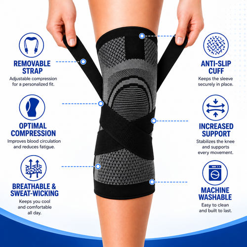 KneeVora 3D Dual-Strap Compression Sleeve